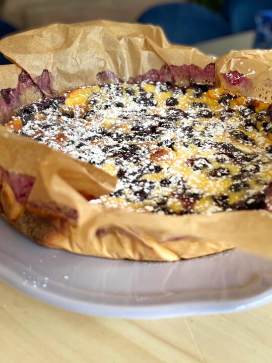 Bolo Queijada de Mirtilos